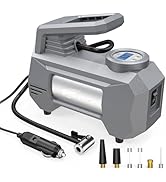 HAUSBELL Tire Inflator Portable Air pump for Car Tires, Upgraded Air Compressor for Car, 150 PSI ...