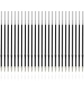 Linbsunne 50 Pieces Ballpoint Refills Medium Point 1.0 mm Blue Ink Replaceable Ball Point Pen Ref...