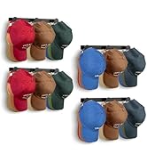KIMBORA 4 Packs Hat Rack for Wall, Hat Organizer for Baseball Caps Holds 36 Hats, 3 Mounting Opti...