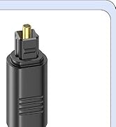 VoroDcip Digital Optical Audio Cable 3 Feet, Spdif Fiber Optic Short Cord, Toslink for Soundbar T...