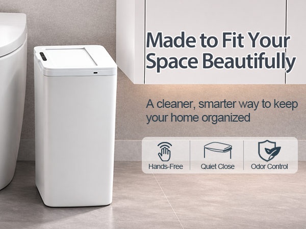 Rechargeable Motion Sensor Trash Can