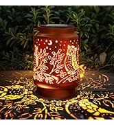 YWYWLED Outdoor Solar Lanterns Waterproof - Metal Hanging Solar Lights Outdoor Decorative, Solar ...
