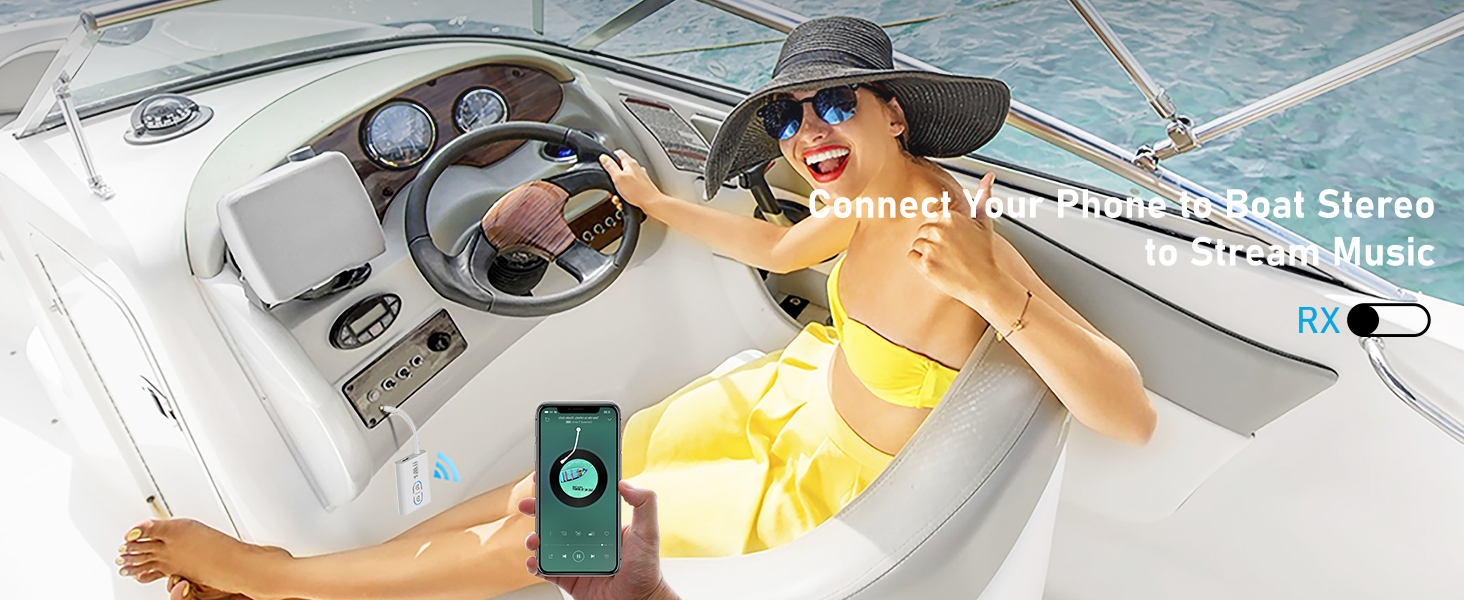 bluetooth receiver for boat stereo