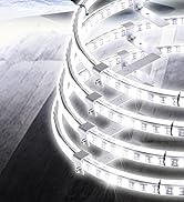 YISWHIS 17 INCH Double Row Pure White Wheel Lights,Chasing Light Modes,Remote Control,IP67 Waterp...
