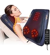 Joyset Back Massager for Back Pain Deep Tissue, Shiatsu Lower Back Neck Massager with Heat, 3D Kn...