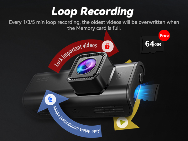 dashcam front and rear camera