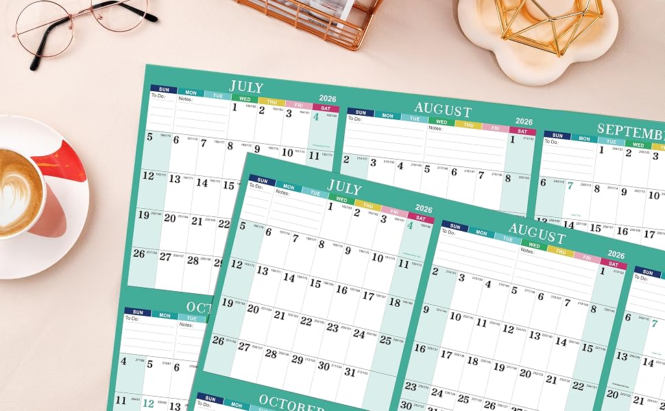 2026-2027 YEARLY WALL CALENDAR