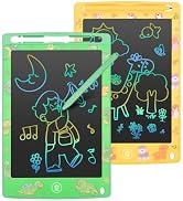 LCD Writing Tablet 8.5 Inch 2 Pack Colorful Screen Electronic Writing Drawing Pads Doodle Board f...