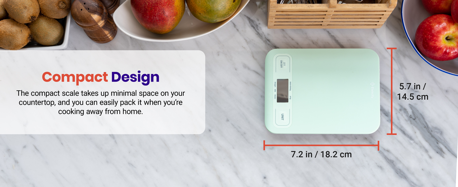 Great size to fit your kitchen's countertop perfectly.