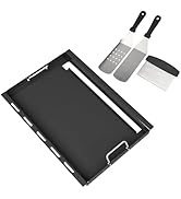 Full Size Griddle Insert with Spatula Set for Home Depot Nexgrill 5 Burner 720-0888 720-0888N, Fl...
