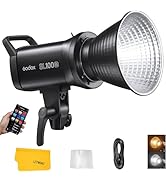 Godox SL100Bi Bi-Color LED Video Light, 2800-6500K TLCI 97+ CRI 96+, Bowens Mount Photography Lig...