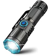ULTRAFIRE Keychain Flashlight - 1000 High Lumens Pocket Light With Clip, Small Rechargeable With ...