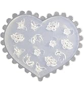 White DIY 3D Silicone Nail Art Decortive Design Mold Nail Making Tools Mould False Nails and Acce...