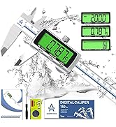 Digital Caliper Electronic Measuring Tool,Digital Vernier Caliper Inch/Millimeter/Fraction Measur...