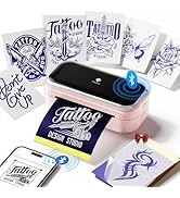 Phomemo TP31 Mini Tattoo Stencil Printer with 30pcs Transfer Paper,Bluetooth Tattoo Machines for ...