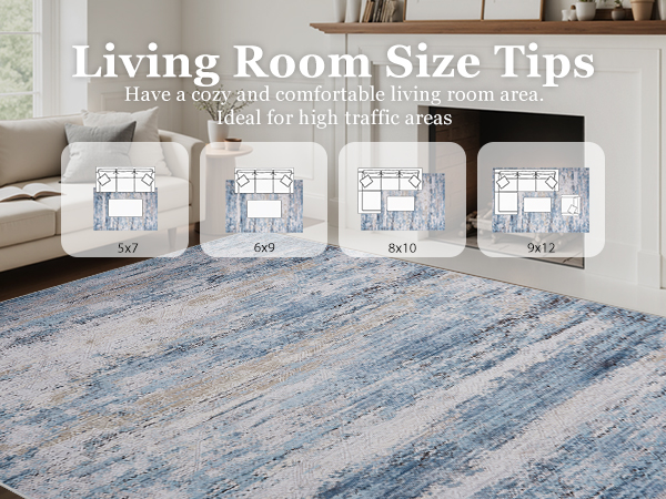 Comfortable living room rugs