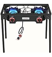 Vivicreate Propane Gas 20 PSIG high pressure regulator outdoor camping camp garden BBQ grill stov...