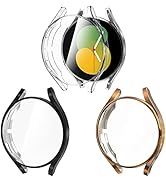 [3 Pack] Case Compatible with Samsung Galaxy Watch 5/Galaxy Watch 4 40mm Screen Protector, EWUONU...