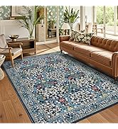 GarveeHome 8x10 Area Rugs, Washable Rugs for Living Room Non Slip Stain Resistant Ultra Soft Flor...