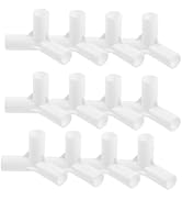 Toddmomy 20pcs Tent Joint Tent Pole Connector Tent Supply Fittings Adapter Three-way Connector Te...