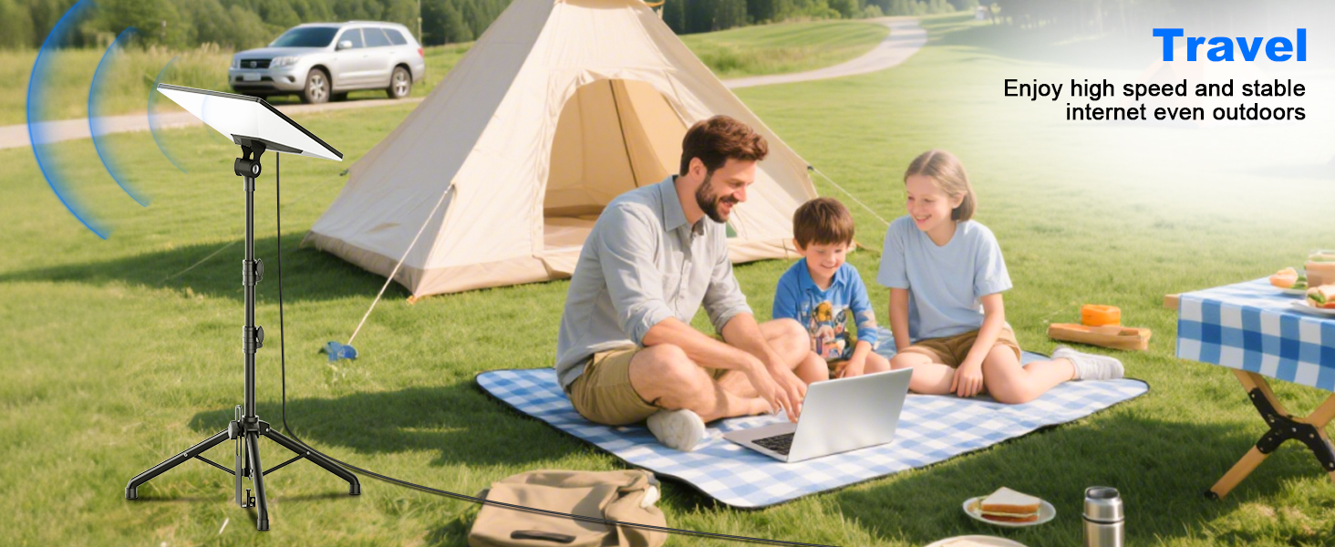Enjoy high speed and stable internet even outdoors