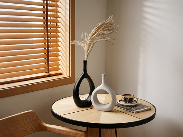 Black and White Boho Vases