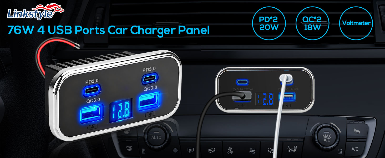 Car Charger Panel