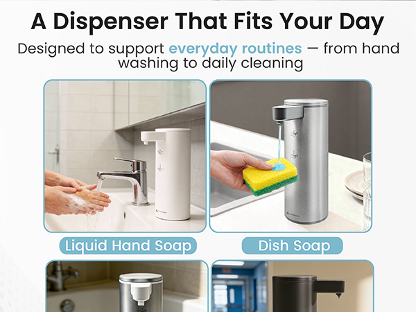 A soap dispenser that fit your day