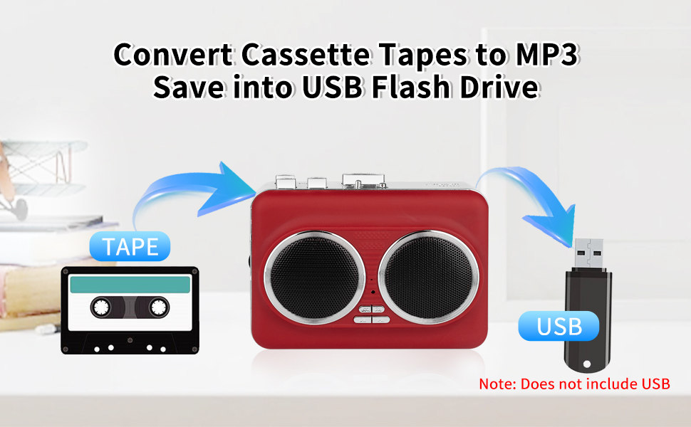 Dual Speaker Pure Stereo &amp;amp;amp;Auto Reverse Cassette Player