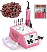 Professional Nail Drill Machine 20000 RPM Efile Electric Nail Filer Kit for Finger Toe Nails, Acr...