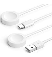 ?????????? [?????? ??+??] for Apple Watch Charger USB C/USB A Magnetic iWatch Charger Wireless Po...