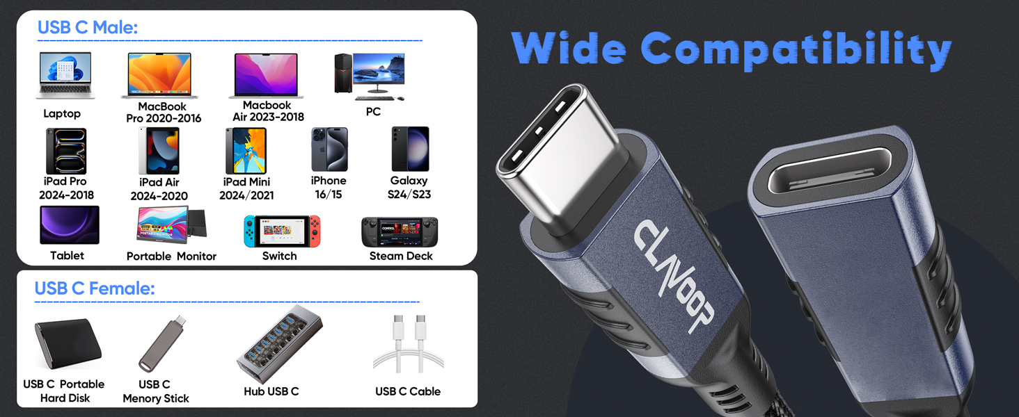 usb type c extension cable