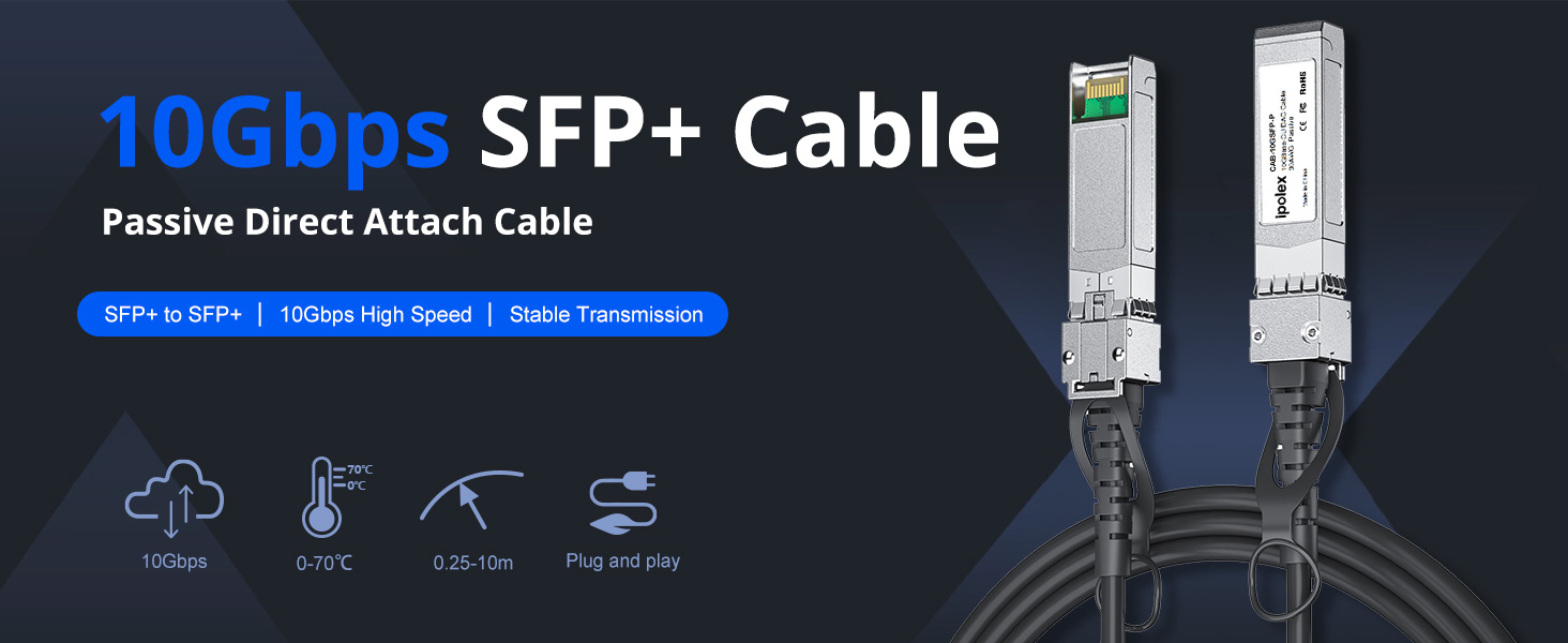sfp+ dac cable dac twinax cable sfp direct attach sfp dac 10gb dac 10g sfp+ cable uacc-dac-sfp10
