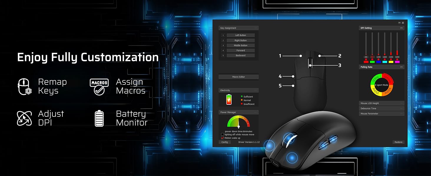 Wireless gaming mouse shark x3 attack sora v2