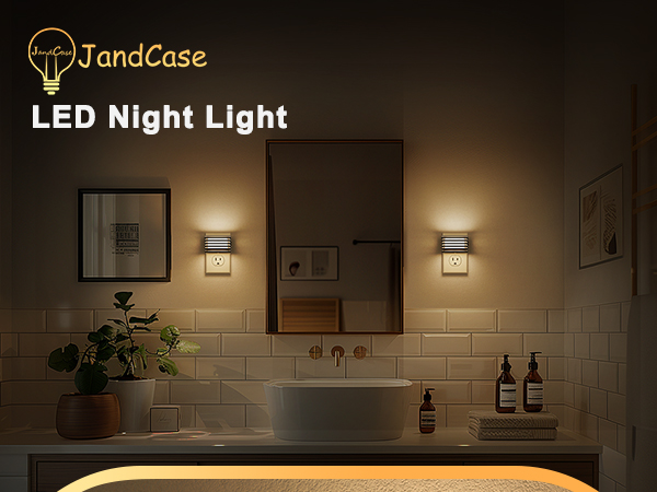 led night lights plug into wall for bathroom bedroom kitchen