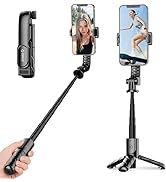 ORICO Aluminum Portable Selfie Stick Tripod, 26'' Mini Tripod for iPhone, Extendable Stand with D...
