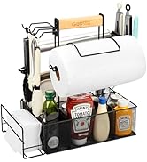Geesta Grill Caddy, BBQ Caddy for Outdoor Grill, Picnic Camping Caddy with Paper Towel Holder &amp; M...