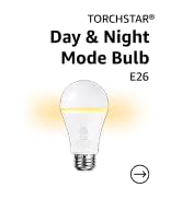 TORCHSTAR 6-Pack Dual Mode A19 LED Bulb, 5000K Daylight &amp; 2000K Amber Light | 800LM Dimmable Ligh...