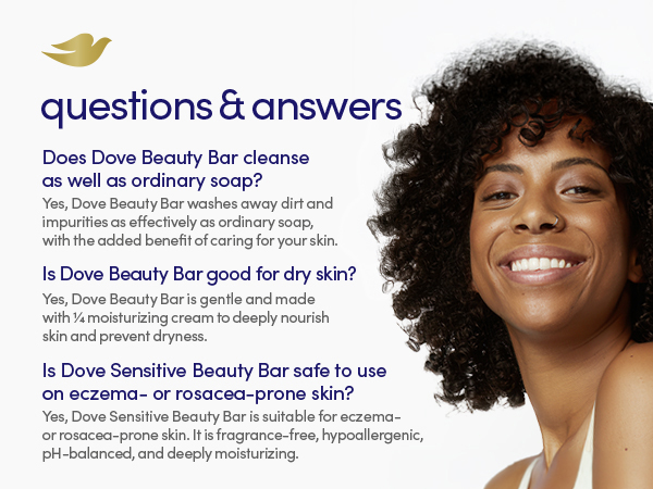 Frequently asked questions and answer related to Dove Beauty Bar