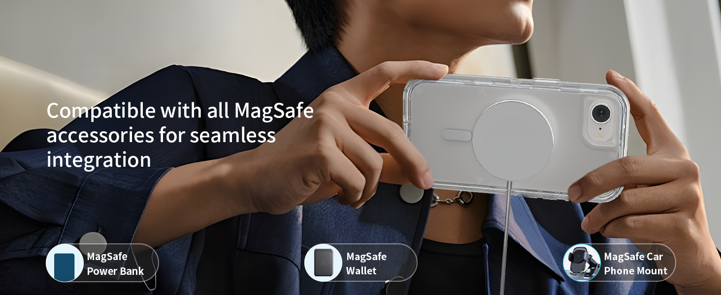 The built-in powerful magnets make wireless charging a breeze