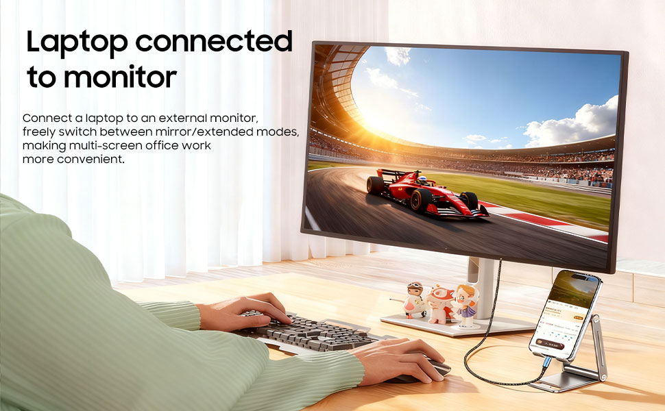 Laptop connectedto monitor