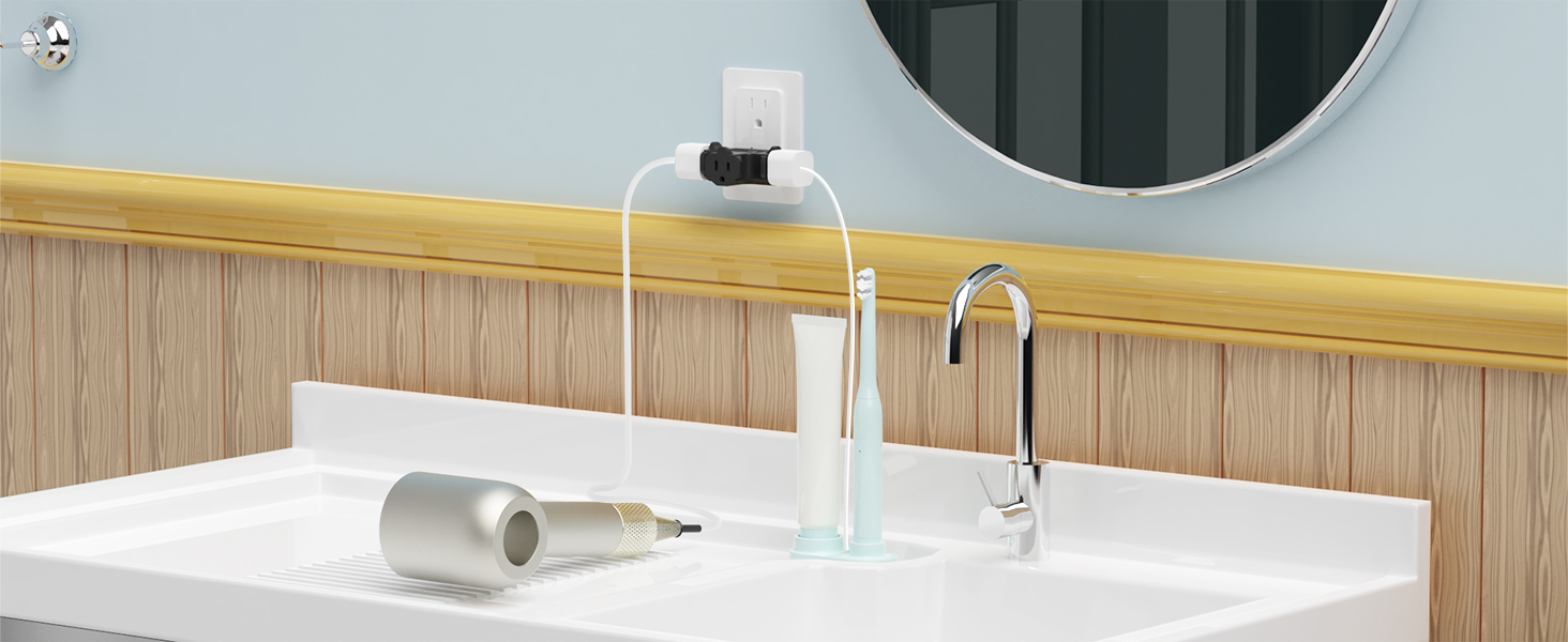 3 way plug adapter 3 plug wall adapter three prong outlet adapter