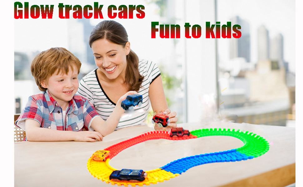 magic track car glow track cars magic tracks
