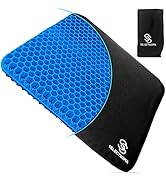 Gel Seat Cushion for Long Sitting Pressure Relief for Back, Sciatica, Coccyx, Tailbone Pain – Whe...