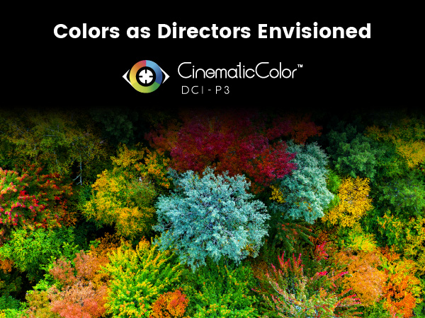 BenQ W2720i covering 95% DCI-P3 and 98% Rec.709 color spaces for vivid, accurate visuals