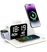 Acer 7-in-1 Wireless Charging Station with LED Clock - 30W Fast Wireless Charger for iPhone 16/15...