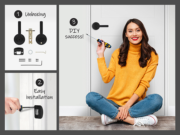 Three simple steps: unboxing, easy installation, diy success!