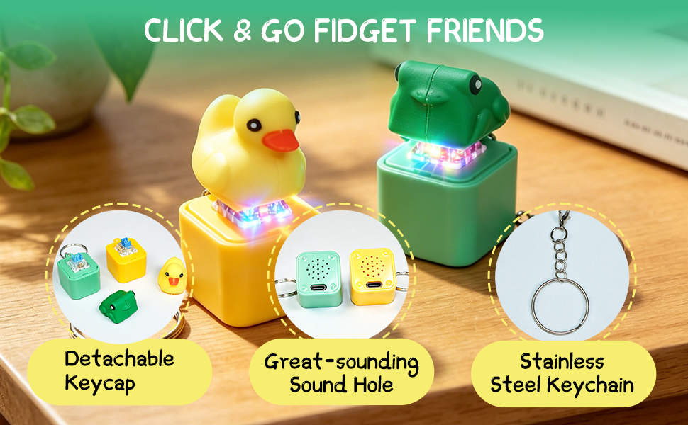 Keyboard Clicker Keychains