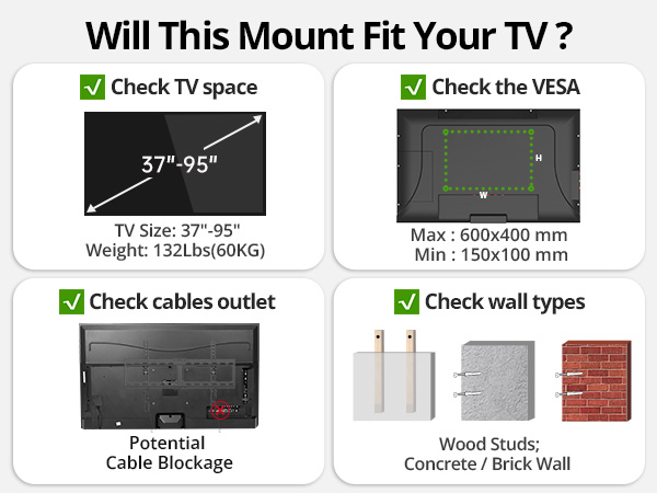 55 inch tv mount