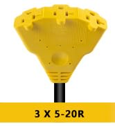 30 Amp to 20 Amp Adapter 110V RV Distribution Adapter